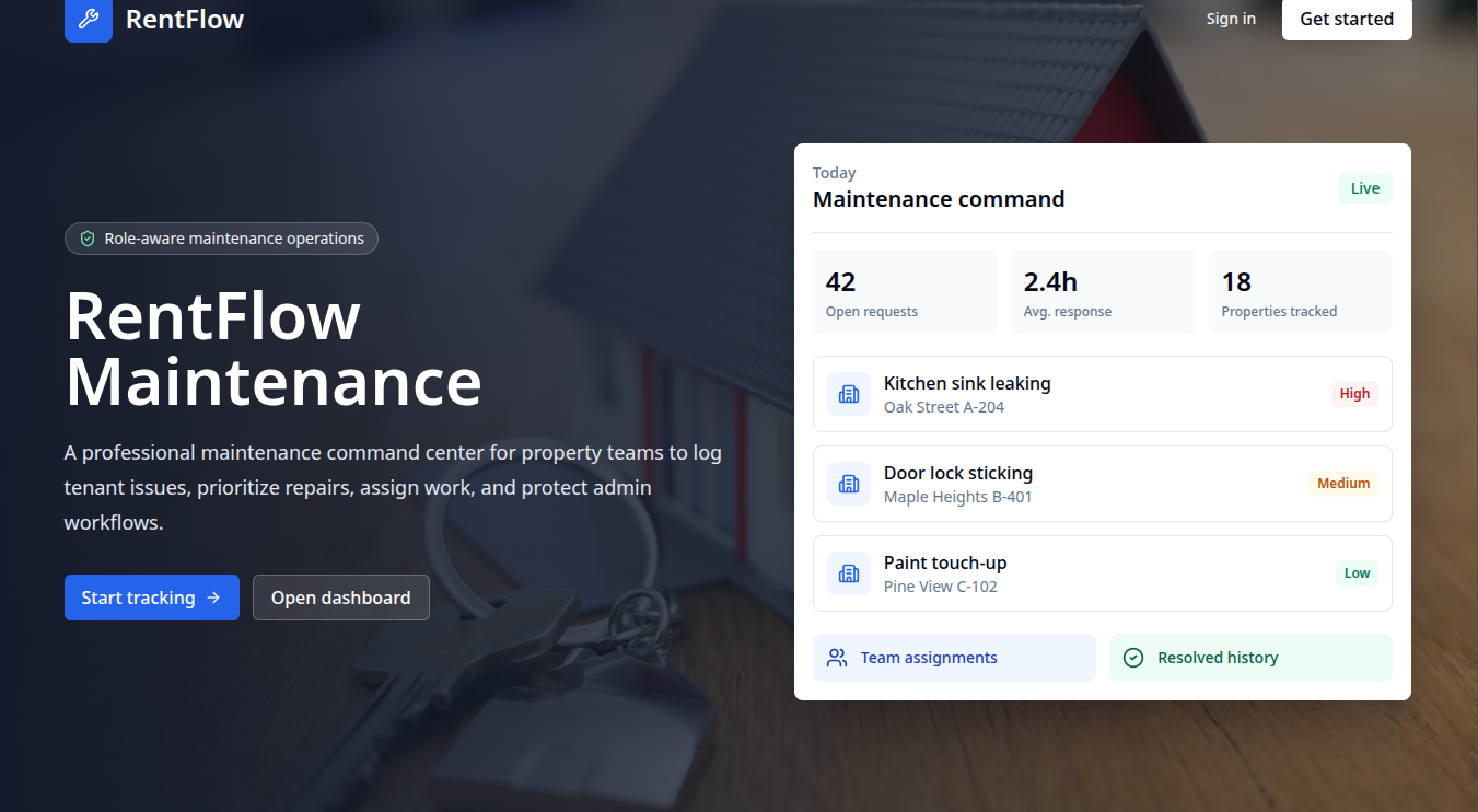 RentFlow Maintenance Tracker